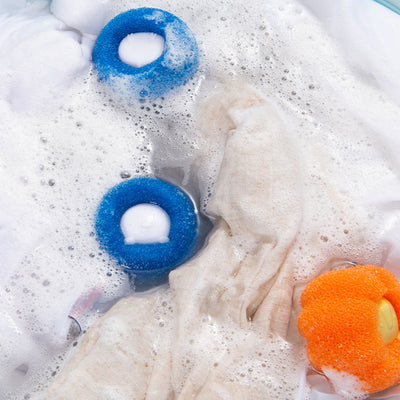 3 Decontamination Laundry Balls Clothes Anti-Winding Washing Machine Cleaning Balls Household Hair Removal Special Care Balls - Korvel