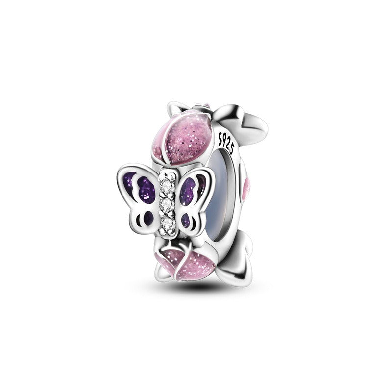 Bracelet Pendentif Perlé Fleurs Élégant