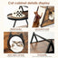 Vintage Black Wood Cat Condo & End Table