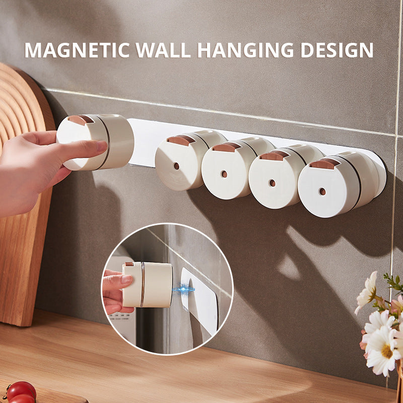 Ensemble de Boîtes à Épices Magnétiques Murales - Rangement de Cuisine Premium