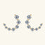 925 Sterling Silver Inlaid Moissanite Stud Earrings - Korvel