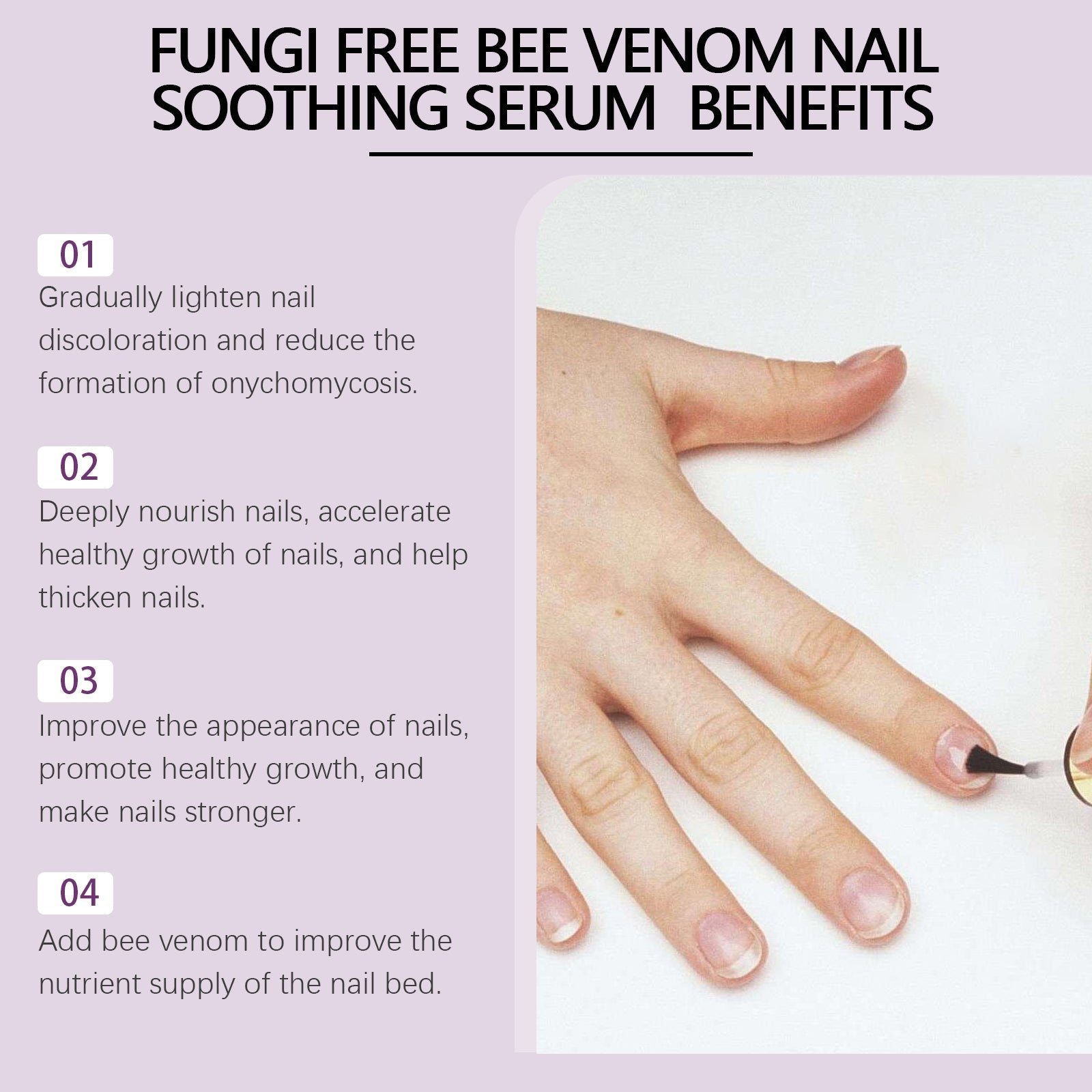 Bee Venom Grey Nail Care Solution For Hand And Foot Nails Cleansing Nutrition Repair Brightening Rotten Nails Thickening - Korvel