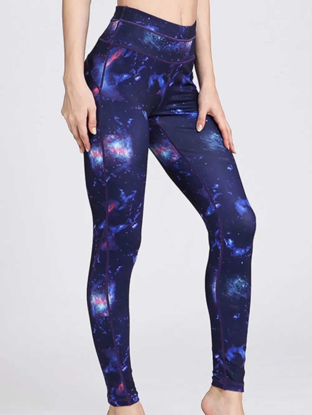 Printed Active High Waist Leggings - Korvel