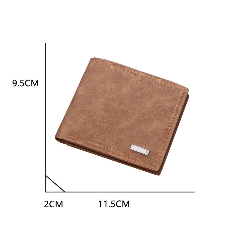 Men's Retro Leather Wallet with Multiple Card Slots