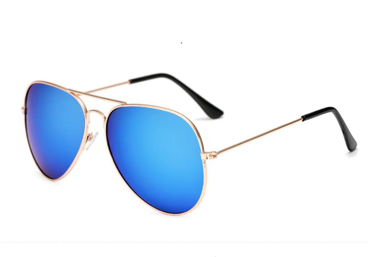 Sunglasses Colorful Toad Glasses Pilot Men And Women Models 3025 Color Film Reflective Sunglasses - Korvel