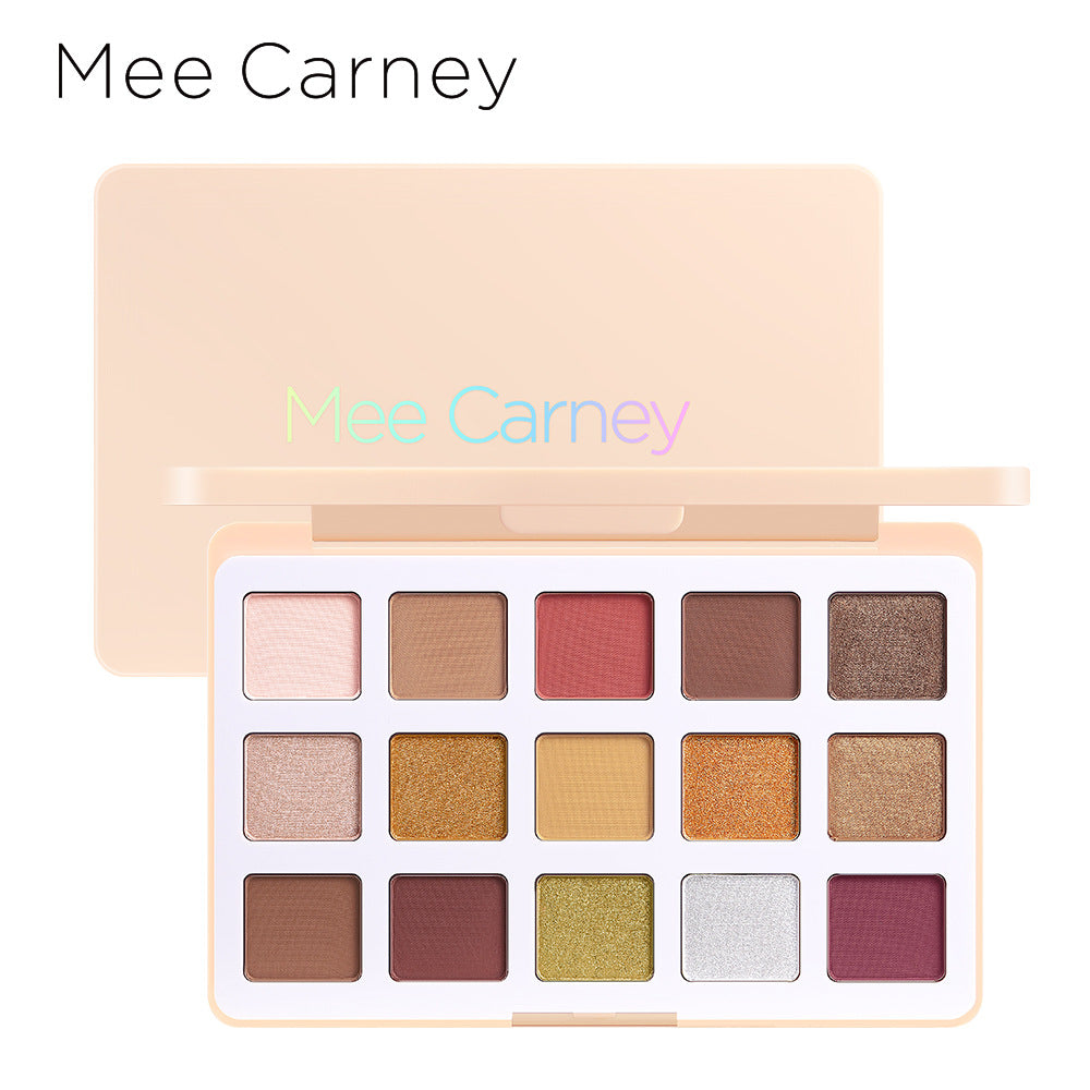Mee Carney Dreamy Genki Girl 15 Color Eyeshadow Palette Pearlescent Glitter Matte Eyeshadow Palette MC08 - Korvel