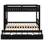 Twin over Pull-out Bunk Bed with Trundle  Espresso - Korvel
