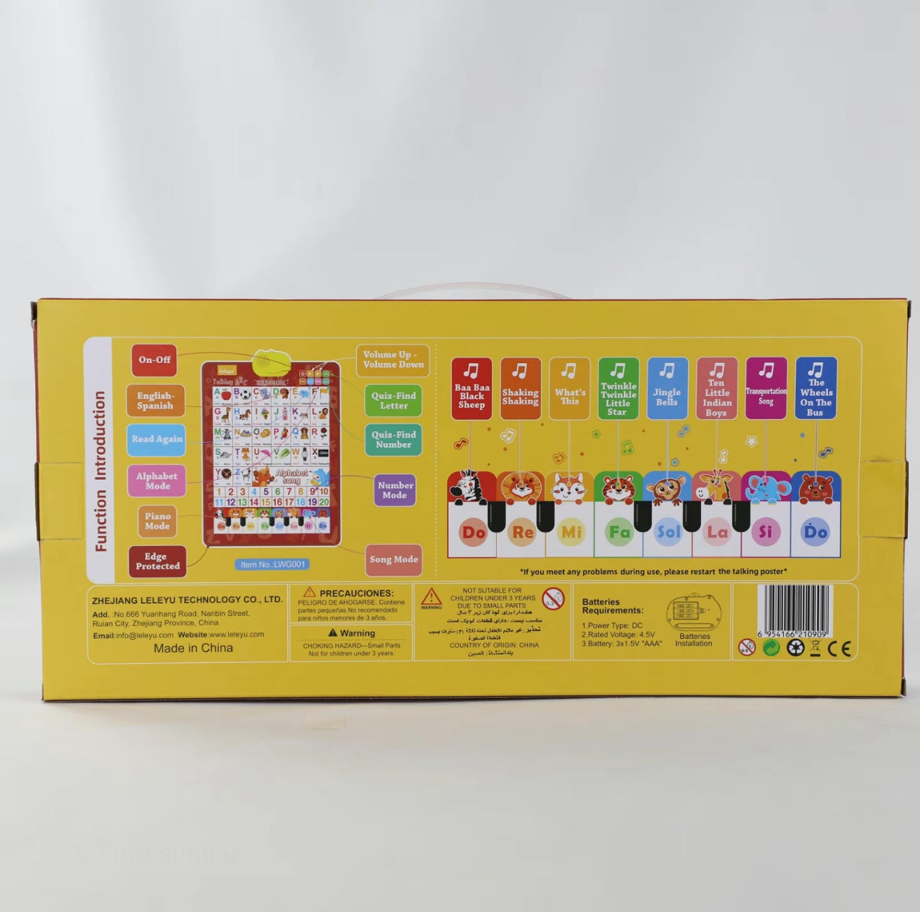 EduTune Bilingual Wall Chart - Korvel