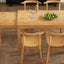 TOPMAX 65 "5-piece set with wheels, expandable dining table set, 17.7" pull-out side table and small dining chairs, natural - Korvel