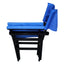 Folding Chair Wooden Director Chair Canvas Folding Chair Folding Chair 2pcs/set populus + Canvas (Color : Blue) - Korvel