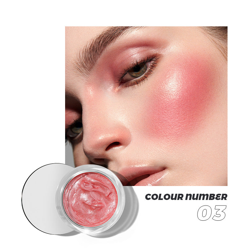 Pudaier 10-color liquid blush eyeshadow brightens lips and cheeks to contour naturally with fine glitter highlights - Korvel