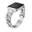 Suitable For Samsung Huawei 22mm Watch With Apple 7654321 Generation SE Single Row Diamond-Encrusted Denim Chain Alloy Wristband - Korvel