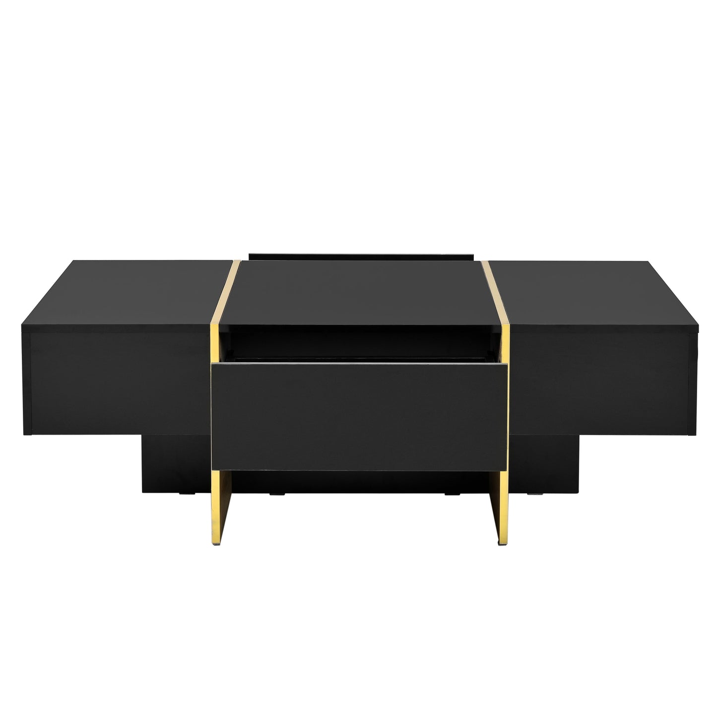 Mesa de café rectangular multifuncional ON-TRANS con cajones