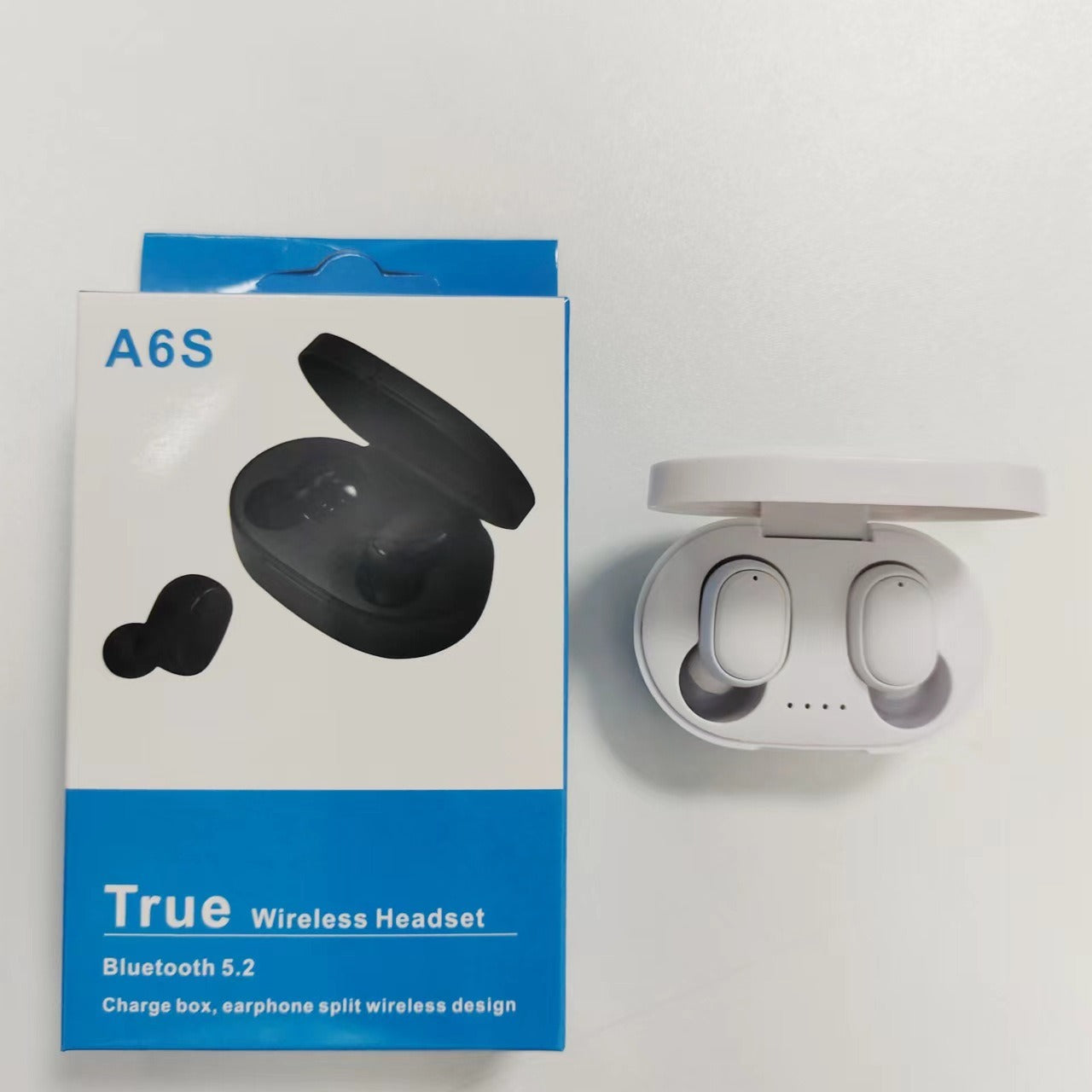 A6S Bluetooth Headset Macaron Bluetooth 5.2 Wireless TWS Earbuds Sports Mini New Headphones - Korvel