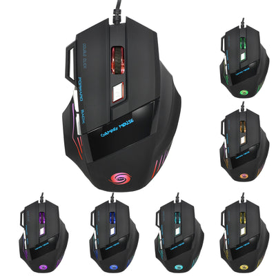 A868 Ratón Gaming Con Cable Colorido 7D