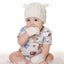 New Baby Kids Girls Boys Winter Warm Knit Hat Ear Solid Warm Cute Glove 2pcs Lovely Beanie Cap 0-18M - Korvel