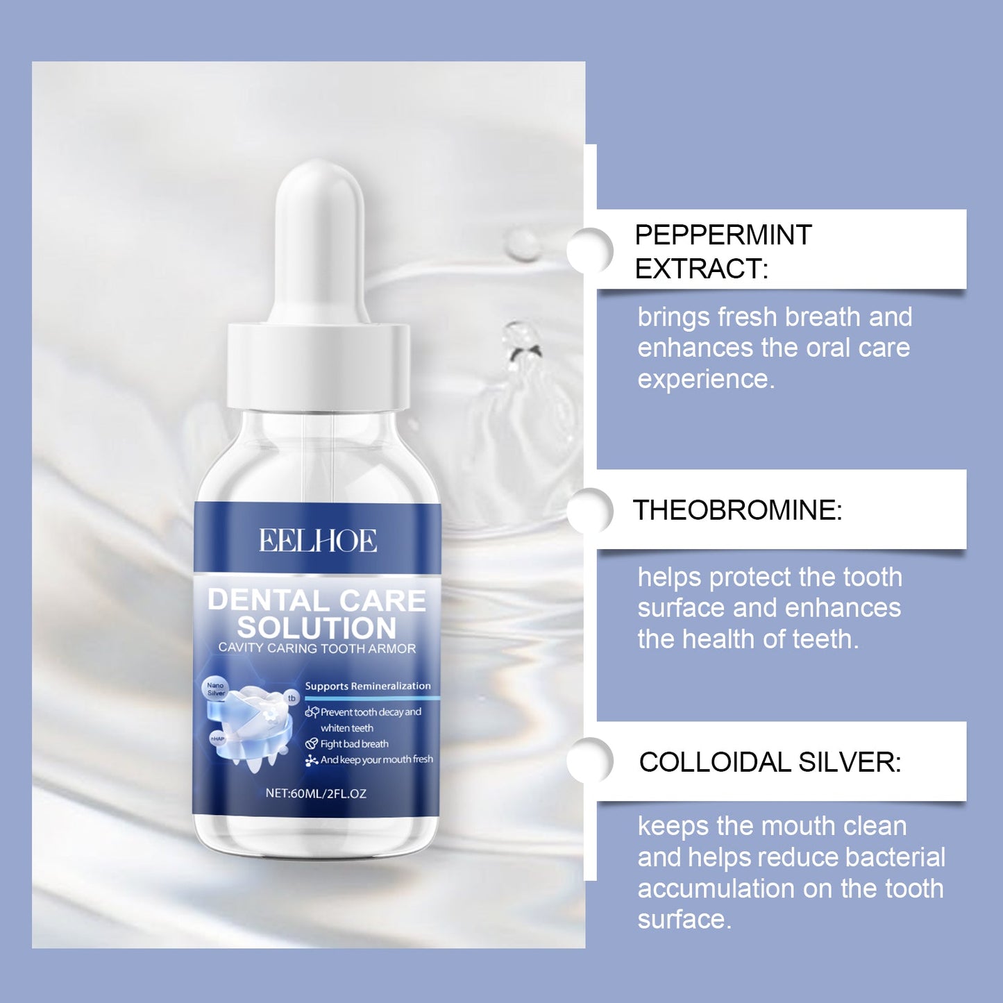Tooth Repair Solution Daily Protects Tooth Enamel With Gentle Ingredients For Pamper And Shine Teeth Portable - Korvel