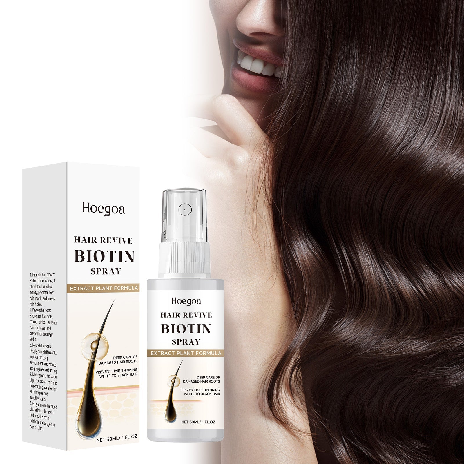 Hair Care Spray Herbal Ingredients Gently Nourishes Hair, Softens And Brightens Hair Care Spray - Korvel