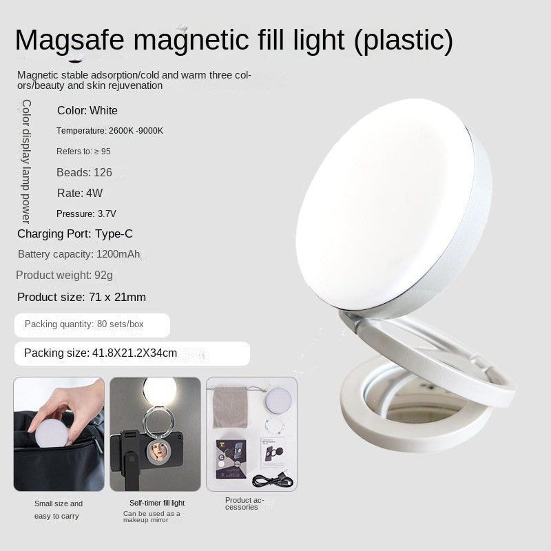 YSH-126 Luz de Relleno Magnética LED para Teléfonos para Fotografía y Video