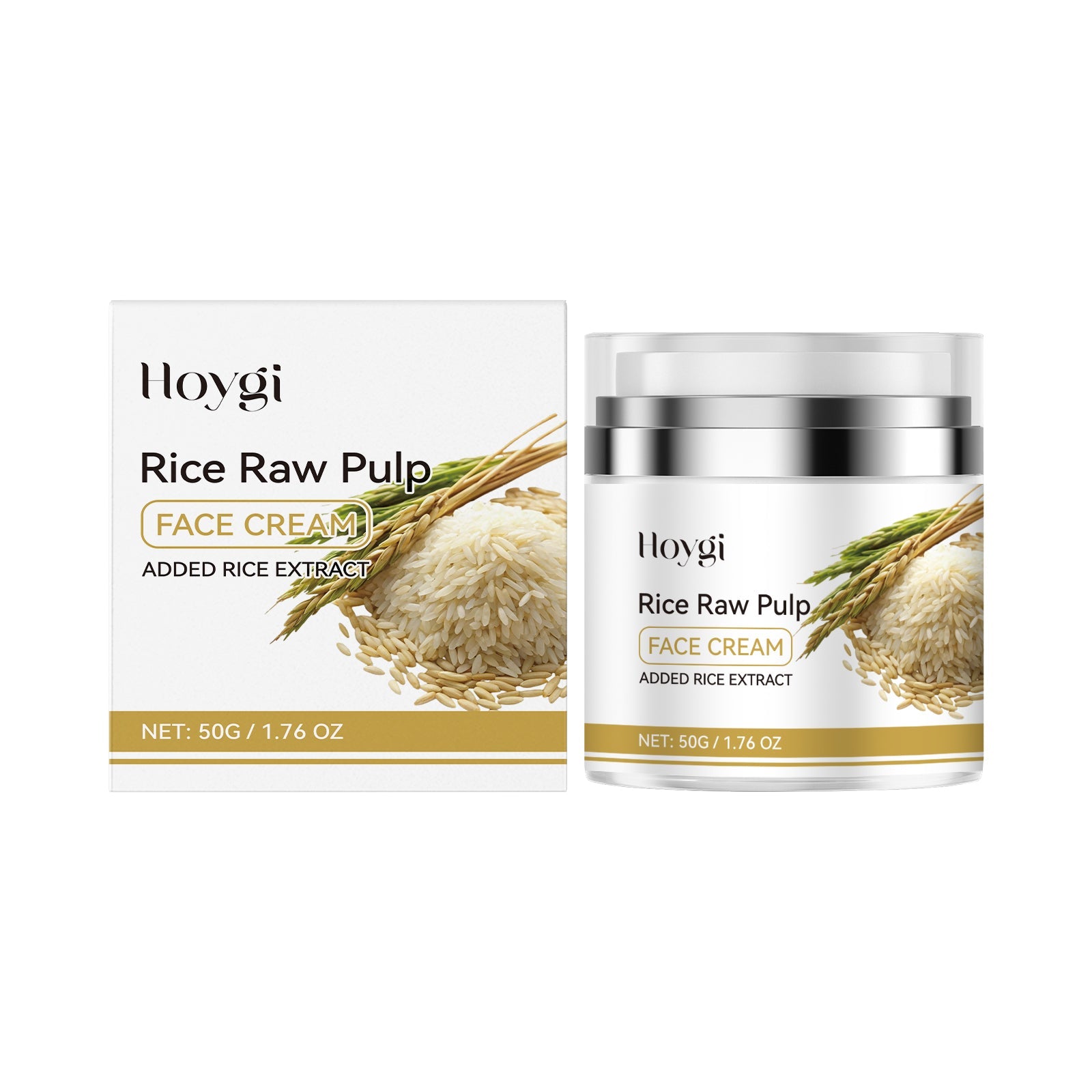 Rice Moisturizing Face Cream Moisturizes Skin With Refreshing, Gentle And Moisturizing Radiance - Korvel