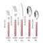 French Rivet ABS Handle Hotel Western Tableware Steak Knife Butter Knife Set - Korvel
