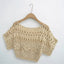 Fashionable and Sexy  Style Women's Round Neck Crochet Top with Loose Fit - Korvel