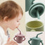 Children's Silicone Water Cup With Straw Silicone Anti-Drop Water Cup Leak-Proof Binaural Training Learning Drinking Cup - Korvel