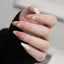 French simple glitter girl’s soft and tender wearable manicure nails - Korvel
