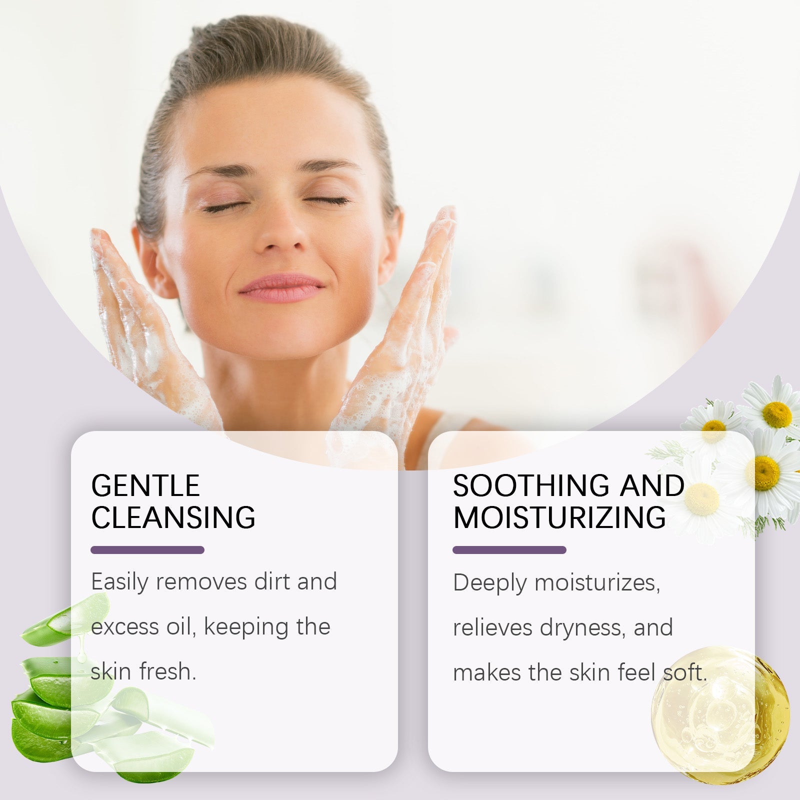 Moisturizing Cleanser Cleans Pores, Balances Oils, Refreshes And Nourishes Skin - Korvel