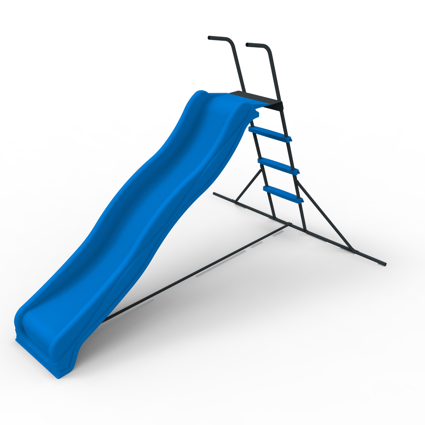 XSL003 2.2M kids plastic slide indoor Freestanding playground equipment children plastic slide kids indoor slide blue - Korvel