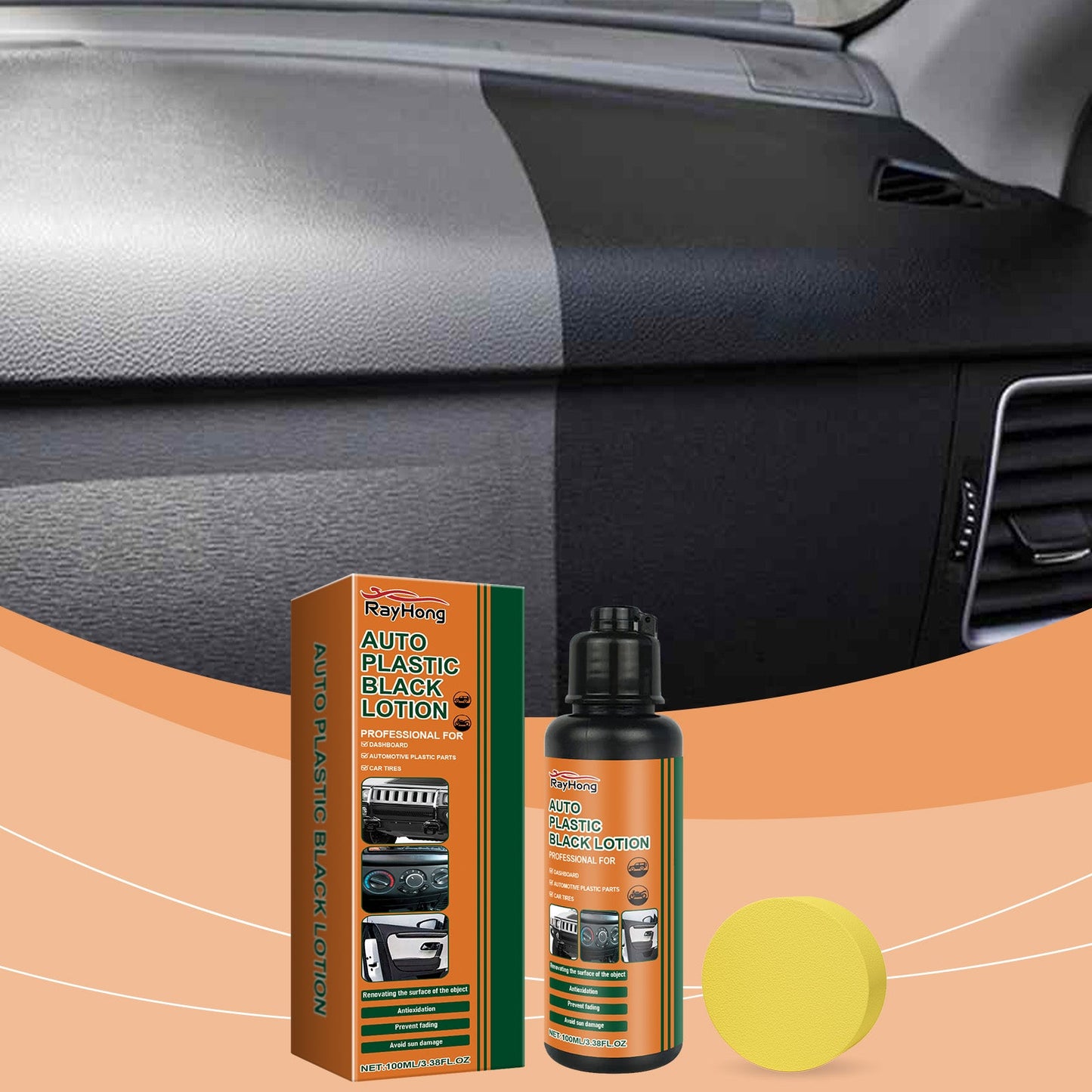 Premium Car Black Plastic Polishing Paste
