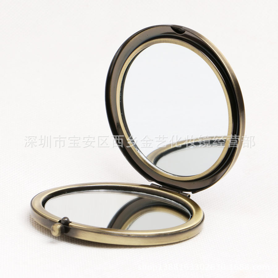 Mini Pocket Cosmetic Compact Mirror Foldable Double Sides Pocket Mirror Girl Beauty Tools - Korvel