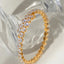 Stainless Steel Inlaid Zircon Bracelet - Korvel