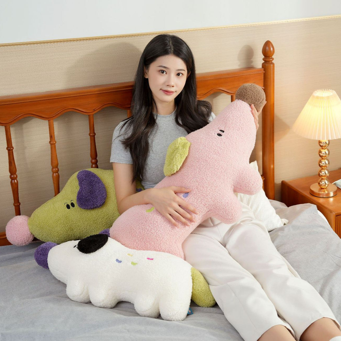 Large Plush Sleeping Pillow Puppy Toy