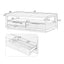 Table basse en bois moderne U-Can avec 2 tiroirs