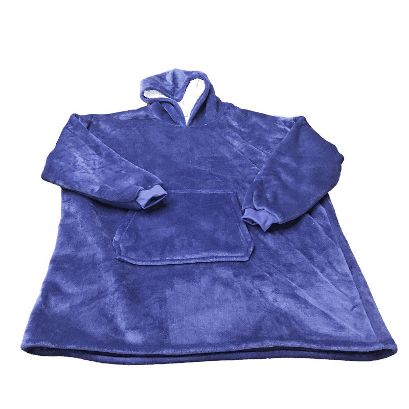 Lazy Head Set Of Coil Blanks Hoodie Hooded Warm Clothes Outdoor Cold Clothes - Korvel
