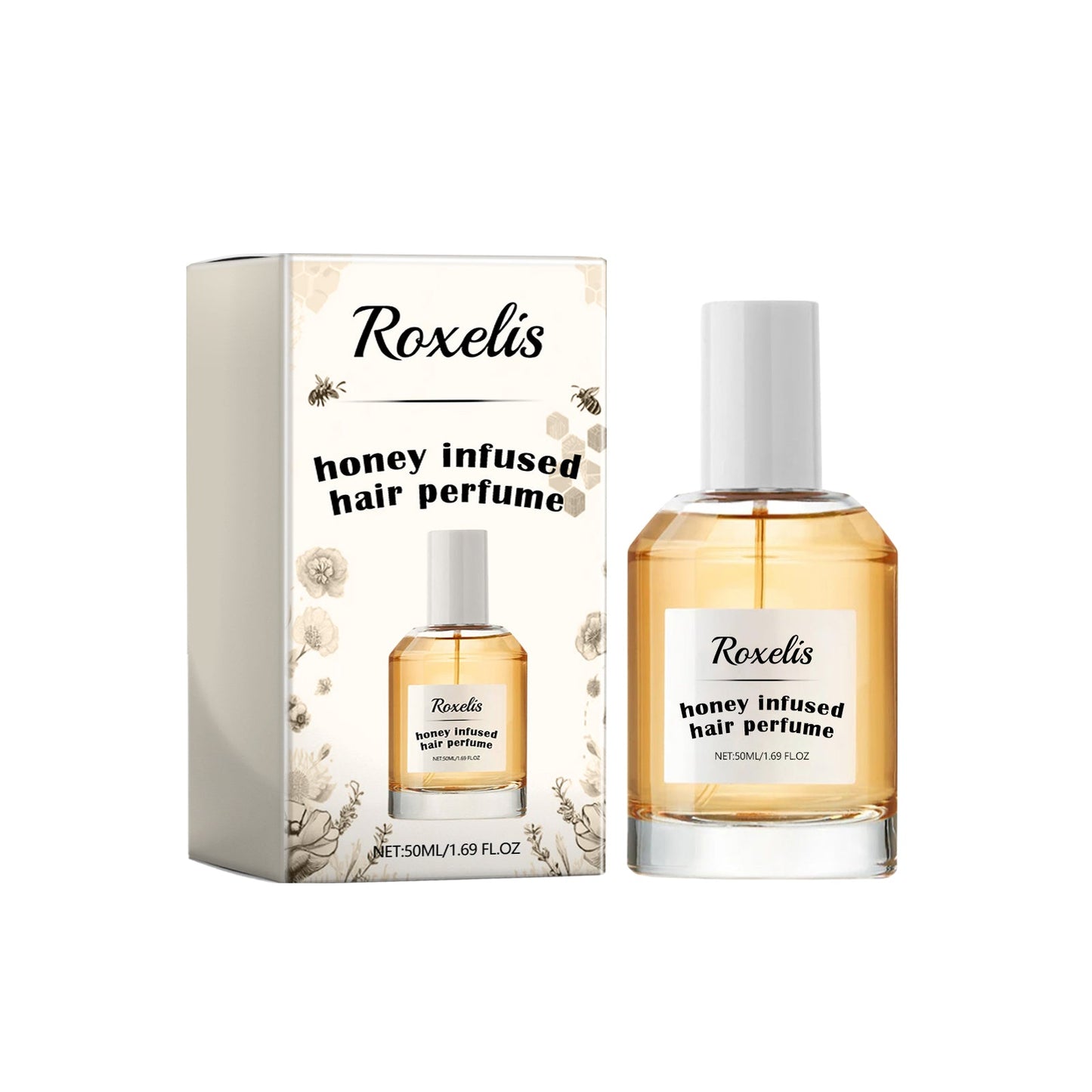 Honey Infused Hair Perfume, Hair Care Fragrance Nourishes And Restores Dry And Rough Hair With A Smooth Moisturizing Perfume - Korvel