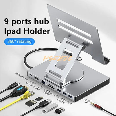 4K/60Hz USB 3.0 Splitter Hub with Gigabit Ethernet Port