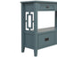 36'' Farmhouse Pine Wood Console Table Entry Sofa Table with 4 Drawers & 1 Storage Shelf ( Blue) - Korvel