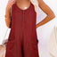 Pocketed Scoop Neck Sleeveless Romper