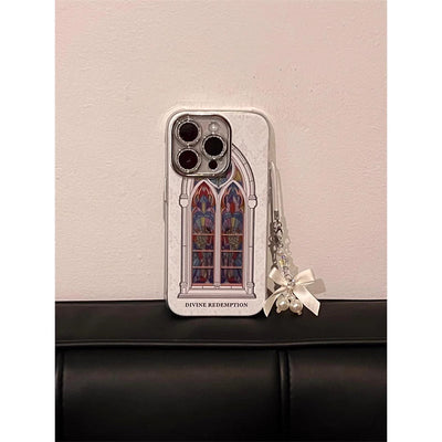 A niche Van Gogh art window glitter lens film double-layer shell Apple phone case · Van Gogh art window - single shell - Korvel