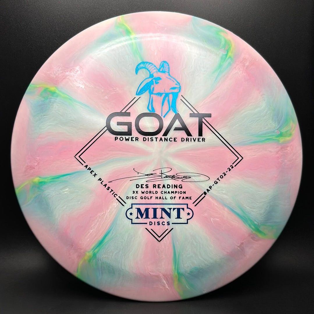 Swirly Apex Goat - Disque de Golf Signature de la Série Des Reading 3x