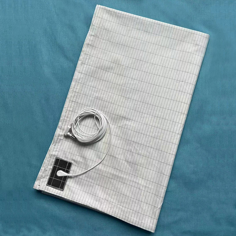 Grounded silver fiber cotton bed sheets anti-static grounding bed sheets to improve sleep quality silver ion conductive bed sheets - Korvel