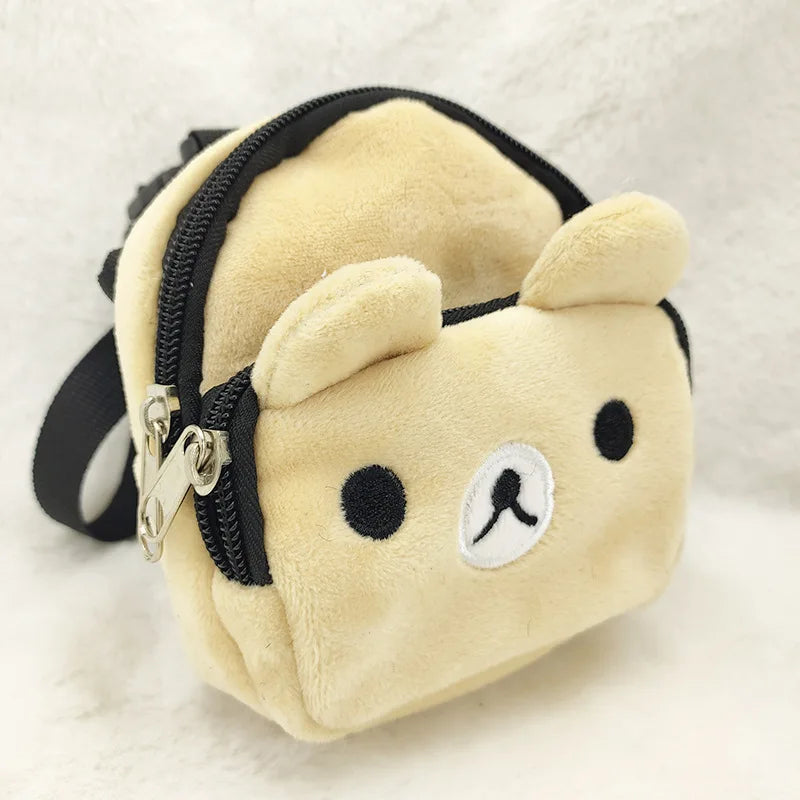 Pet Dog Backpack Durable Puppy Self Carry Backpack Adjustable Leash Cartoon Portable Harness Teddy Dog Outdoor Snack Bag - Korvel