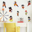 Dragon Ball Wall Sticker Wukong Saiya Decorative Painting Children's Room PVC Decorative Cartoon Sticker - Korvel