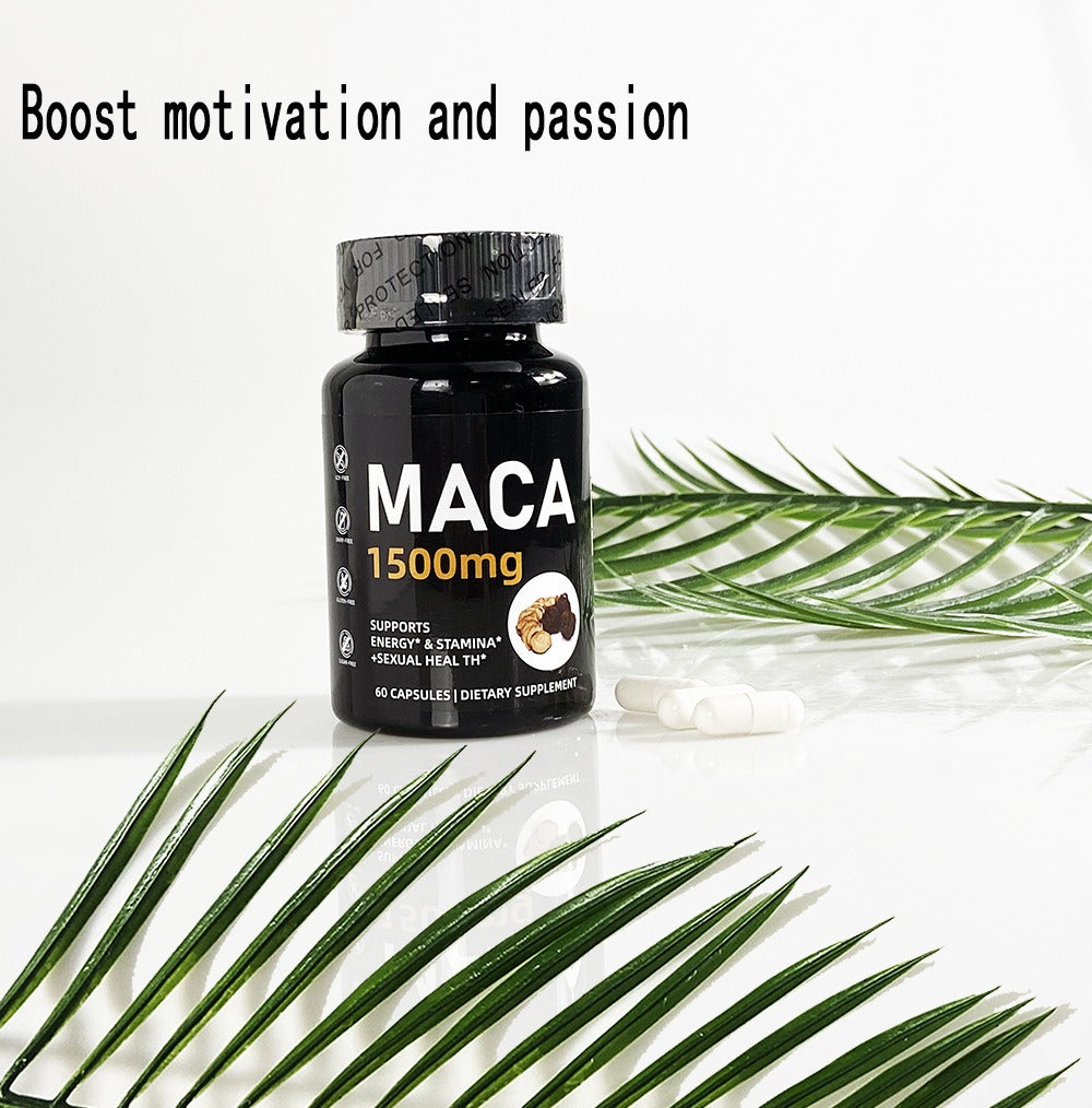 Maca Capsules  root herbal supplement maca extract energy stamina maca root extract capsules - Korvel