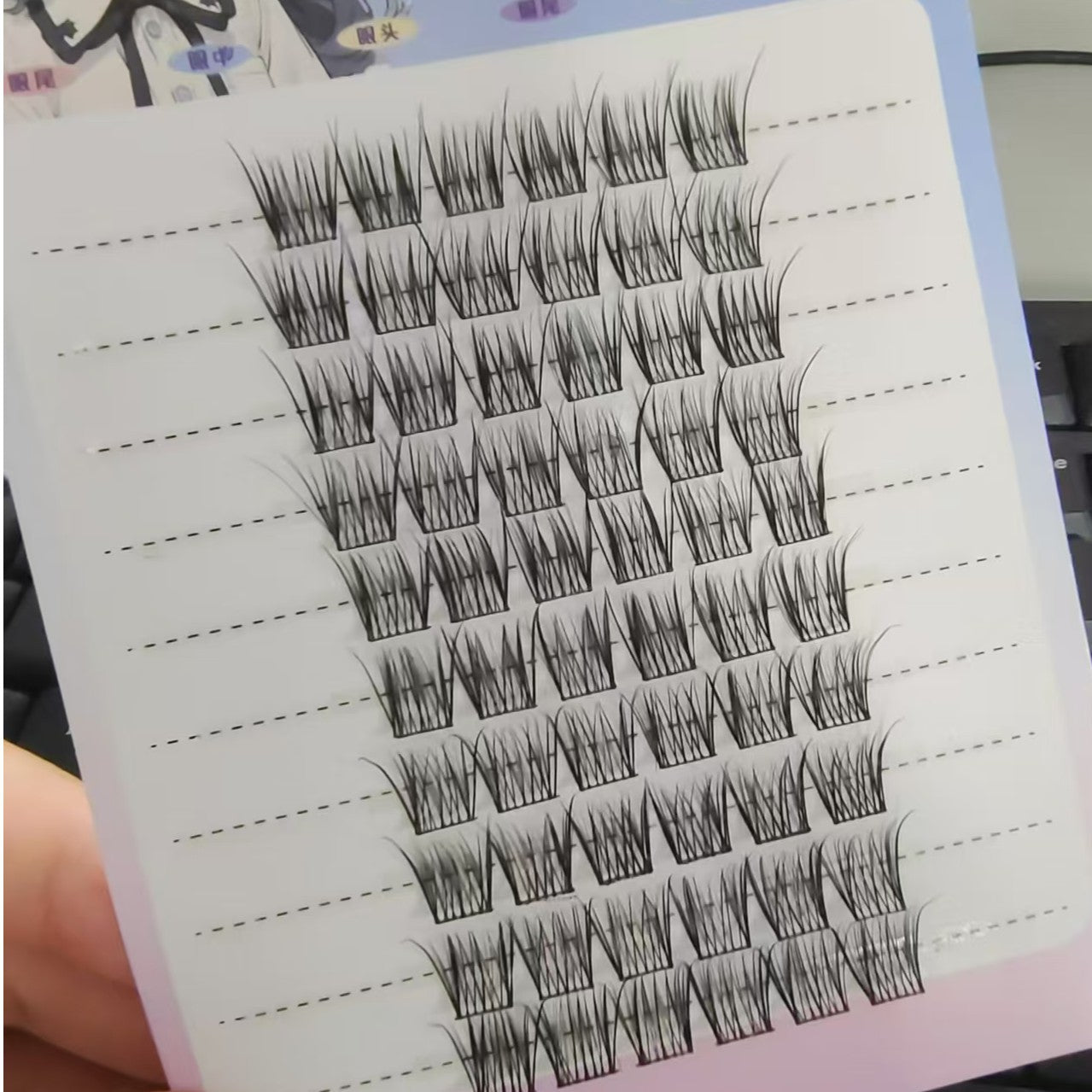 Sunflower Comics Pure Desire Eyelash Simulation Natural Thickening Large Segmented Trilogy False Eyelash Laziness - Korvel