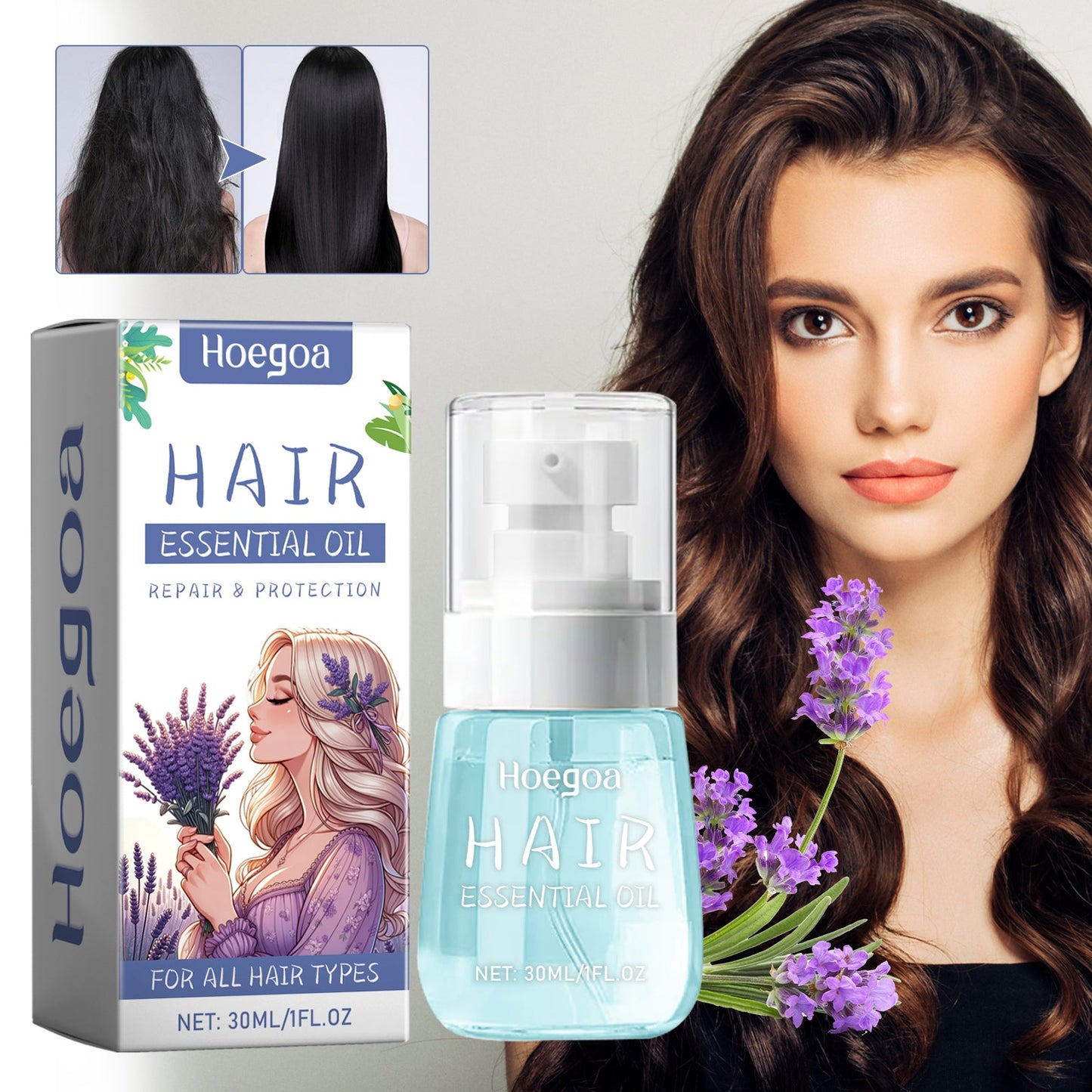 Hair Essential Oil, Scalp Massage Moisturizes And Softness To Prevent Strong And Thick Hair - Korvel