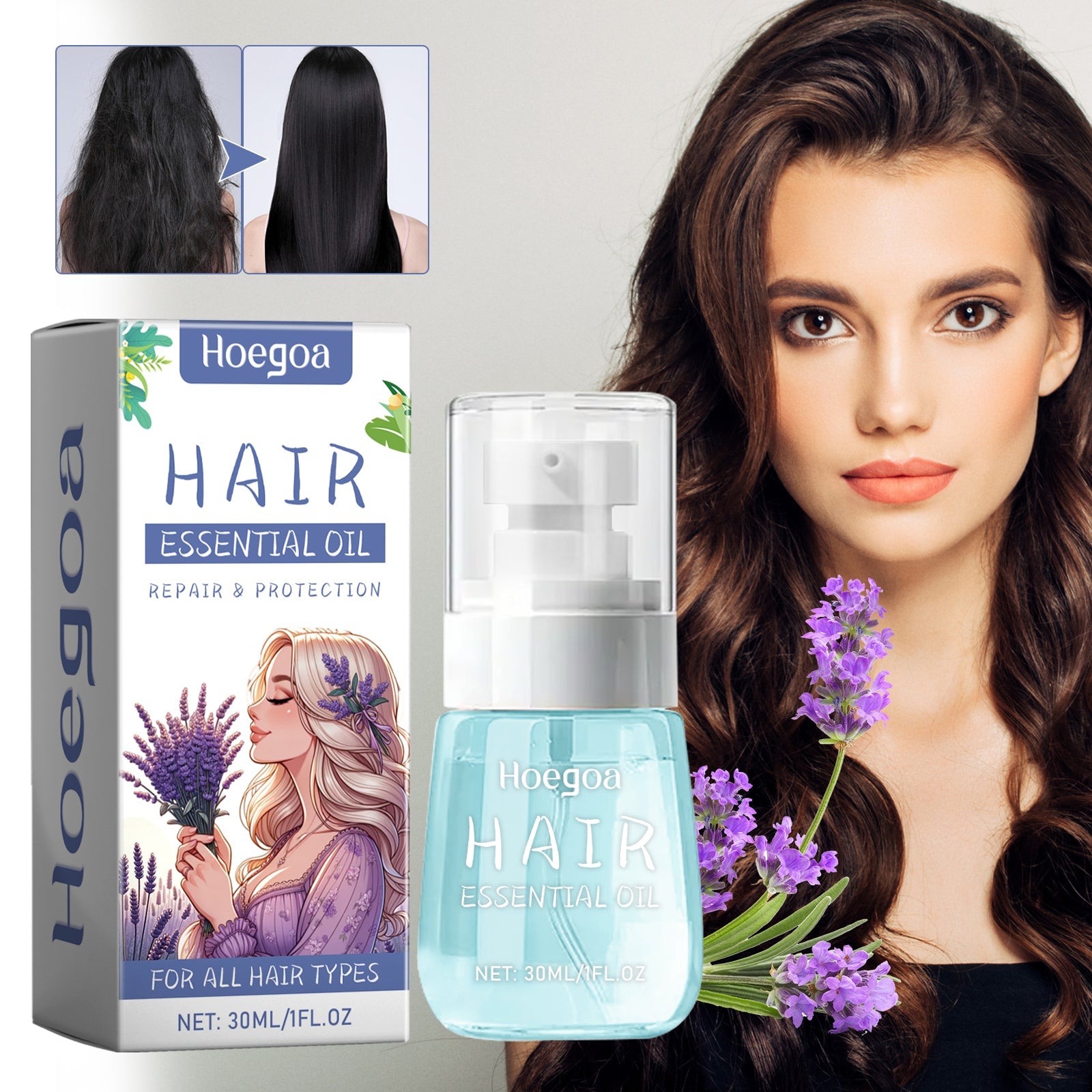 Hair Essential Oil, Scalp Massage Moisturizes And Softness To Prevent Strong And Thick Hair - Korvel