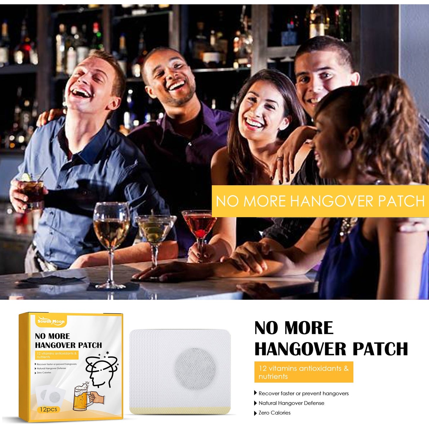 Portable Hangover Relief Patch